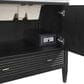 James Martin Vanities Myrrin 36" Vanity in Carbon Oak with 3 cm Arctic Fall Solid Surface Top, , large