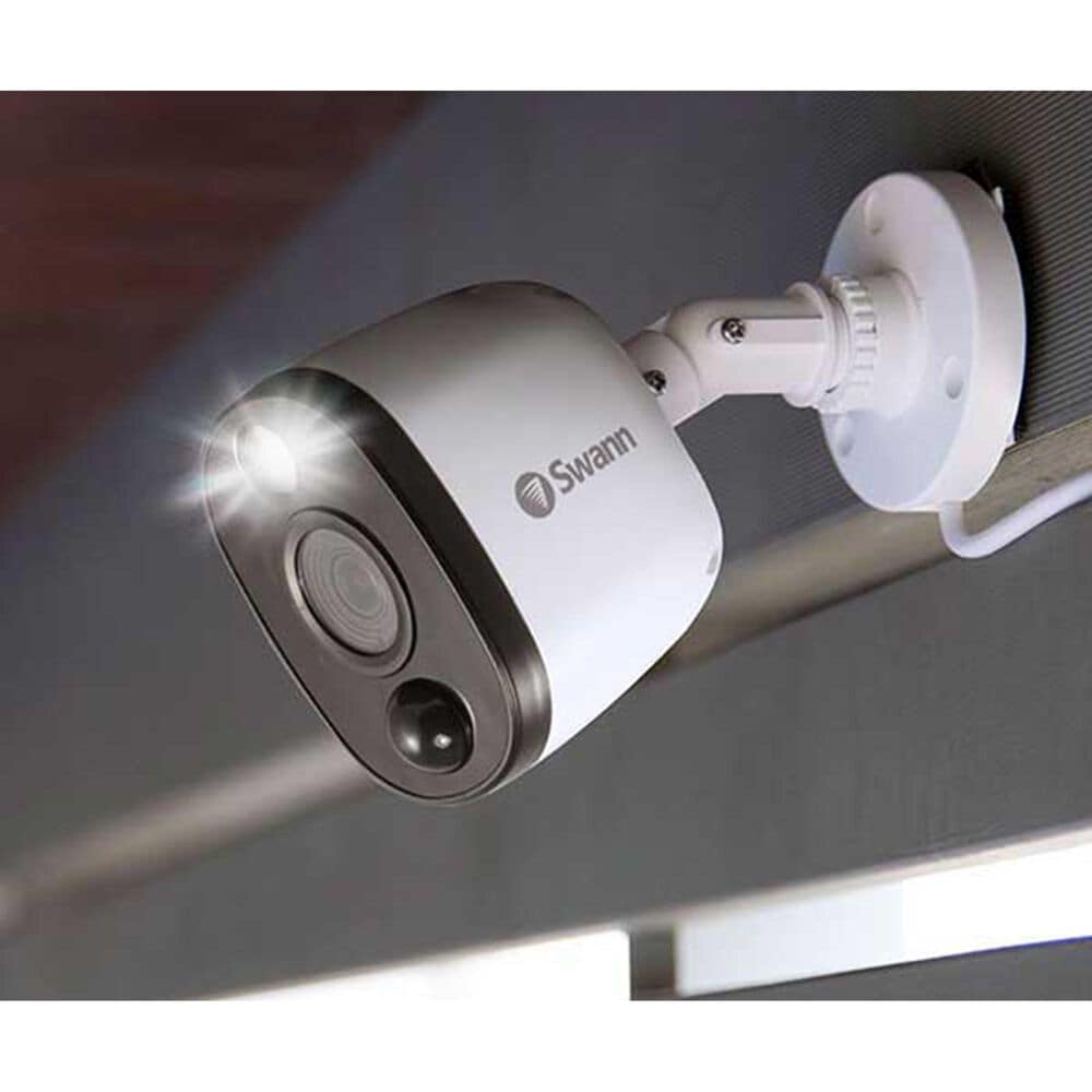 Swann 8 Camera 8 Channel 1080p Full Hd Dvr Security System In Black And White Nebraska Furniture Mart