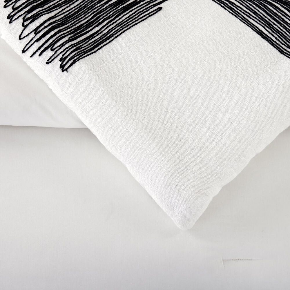 Peking Handicraft Ligne 3-Piece Queen Duvet Set in Cream, , large