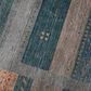 RIZZY Spectrum Dark Blue, Gray, Teal, Ivory, Cream, Green and Dusty Rose 10" x 13" Area Rug, , large