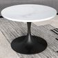 Leisuremod Verve 27" Coffee Table with Sintered Stone Top in Black and White, , large