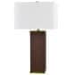 Slatehouse Ashwin Table Lamp in Brown and Brass, , large