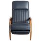Sienna Designs Leather Push Back Recliner in Vintage Deep Blue, , large