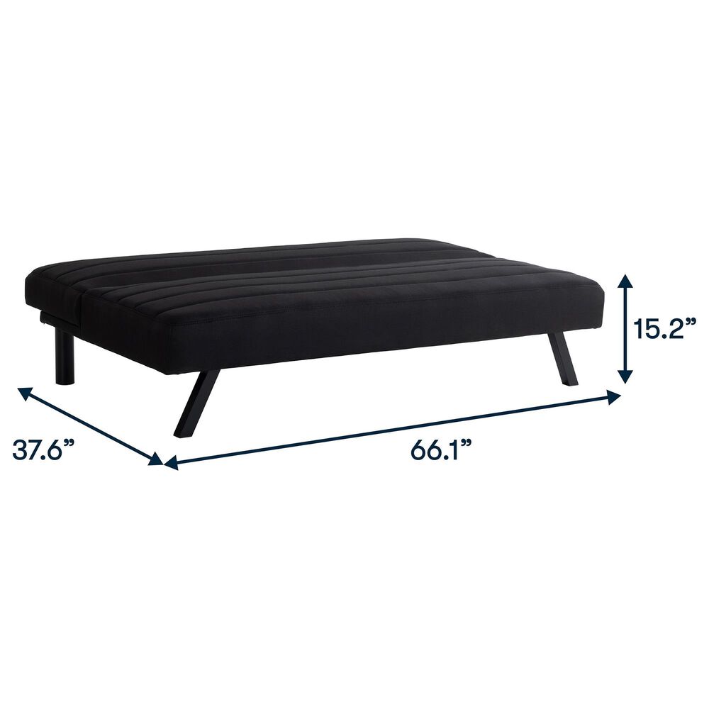 Lifestyle Solutions Dakota Convertible Sofa in Black, , large