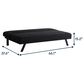 Lifestyle Solutions Dakota Convertible Sofa in Black, , large