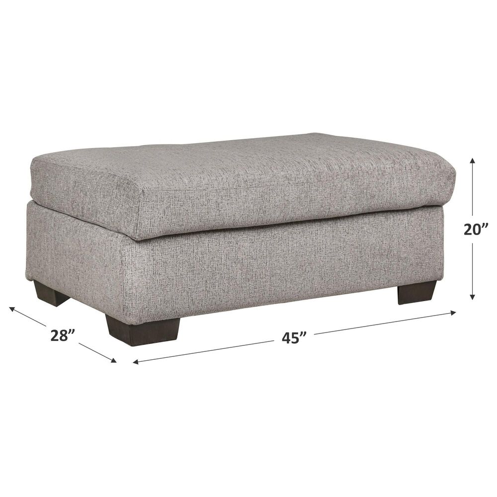 Arapahoe Home Ottoman in Brita Platnium, , large