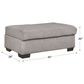 Arapahoe Home Ottoman in Brita Platnium, , large