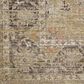 Magnolia Home Millie 7"10" Round Gold and Charcoal Area Rug, , large