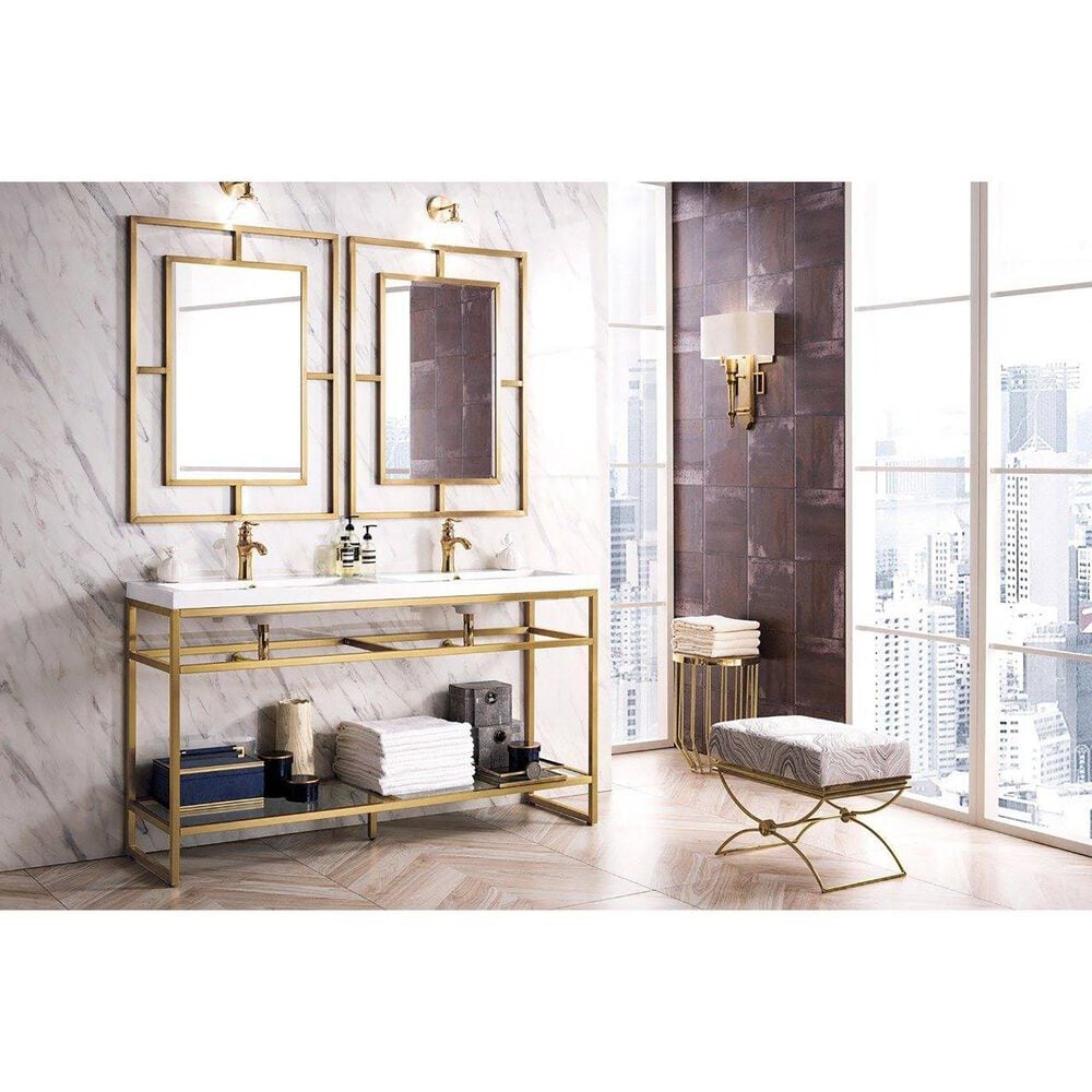 James Martin Vanities Boston 30&quot; Rectangular Mirror in Radiant Gold, , large