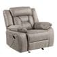 Steve Silver Tyson Manual Glider Recliner in Grey, , large