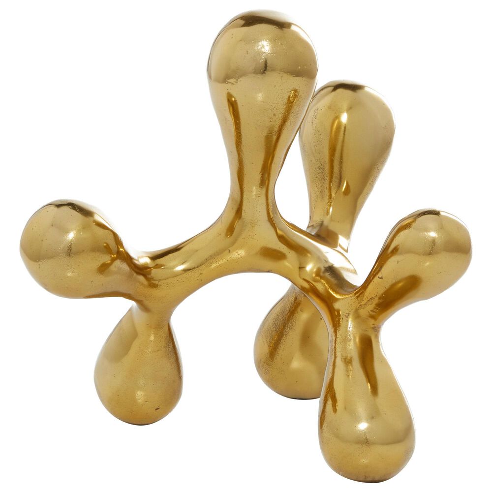 CosmoLiving by Cosmopolitan 12" Coastal Aluminum Sculpture in Gold, , large