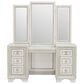 Pulaski Furniture Corp Camila Vanity and Mirror in White and Silver, , large