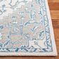 Safavieh Micro-Loop MLP213M 2"3" x 9" Ivory and Blue Runner, , large