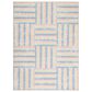 Safavieh Kids Playhouse Geometric 3"3" x 5"3" Ivory and Blue Rug, , large