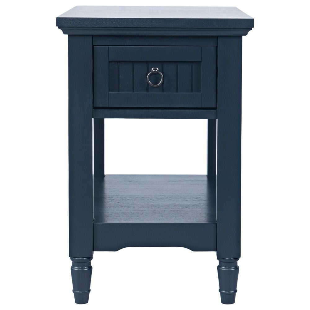 Waltham Westport Leg Chairside Table in Navy, , large