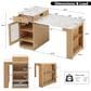 HOMLUX 60" Kitchen Island in Natural, , large