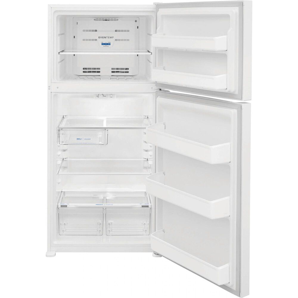 Frigidaire 18.3 Cu. Ft. Top Freezer Refrigerator with EvenTemp Cooling in White, , large