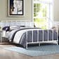 Modway Dower Stainless Steel Queen Platform Bed in White, , large