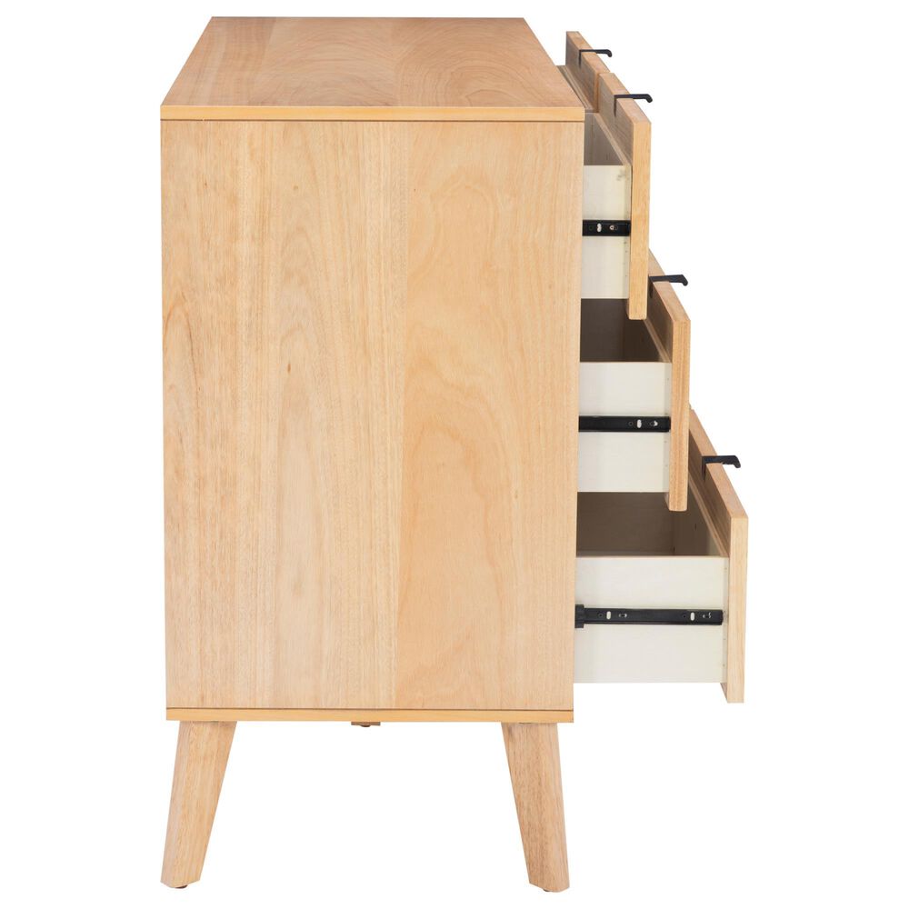 Linon Home Decor Collett 6-Drawer Dresser in Natural, , large