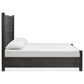 Nicolette Home Plum Creek King Storage Bed with Two Nightstands in Ravenwood Black, , large