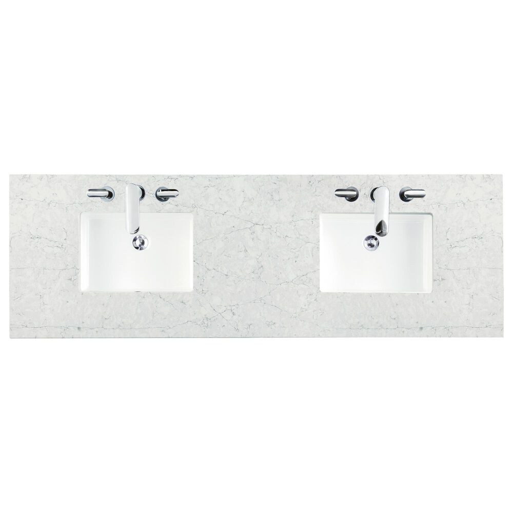 James Martin 72" Double Vanity Top in Eternal Jasmine Pearl, , large