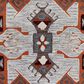 L&R Resources Sinuous Textile Southwestern 4" Octagon Terracotta, Gray and Blue Area Rug, , large