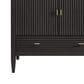 James Martin Vanities Myrrin 36" Vanity in Carbon Oak with Single Hole and 3 cm White Zeus Quartz Top & Backsplash, , large