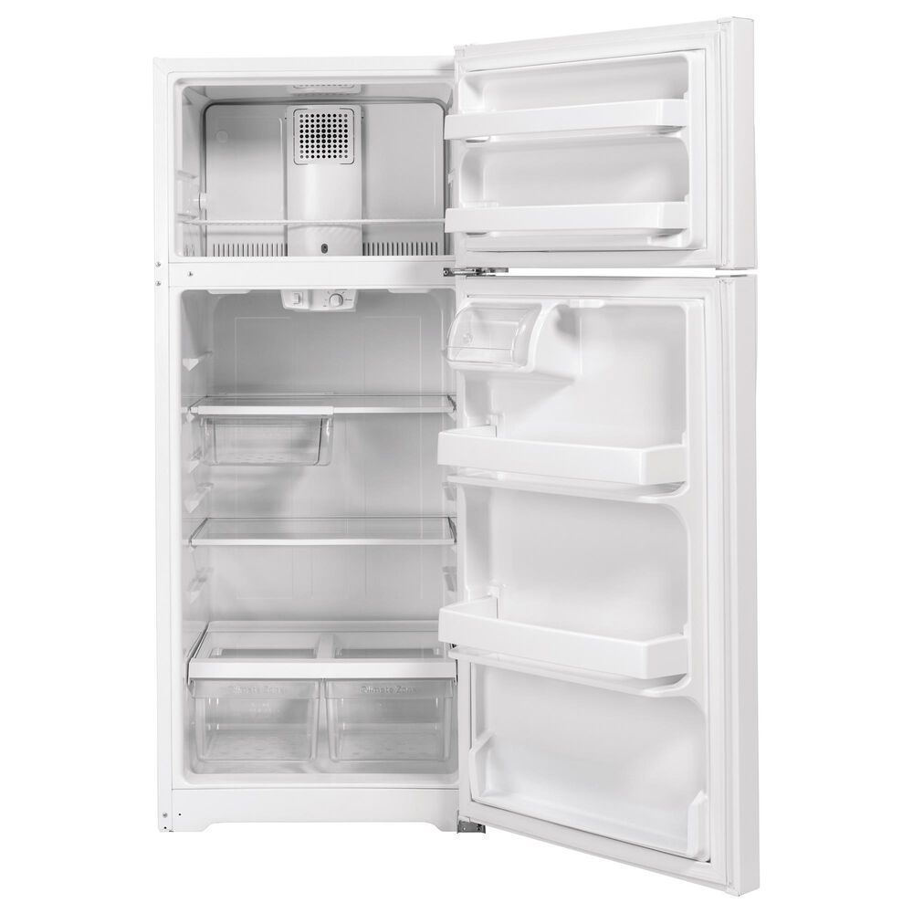 GE Appliances 16.6 Cu. Ft. Top Freezer Refrigerator with Right Hinge in Black, , large