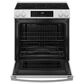 GE Appliances 30" Slide-In Electric Range with Crisp Mode in White, , large