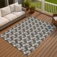 Dalyn Rug Company Soft Essentials Chevron Graphite 9" x 12" Area Rug, , large