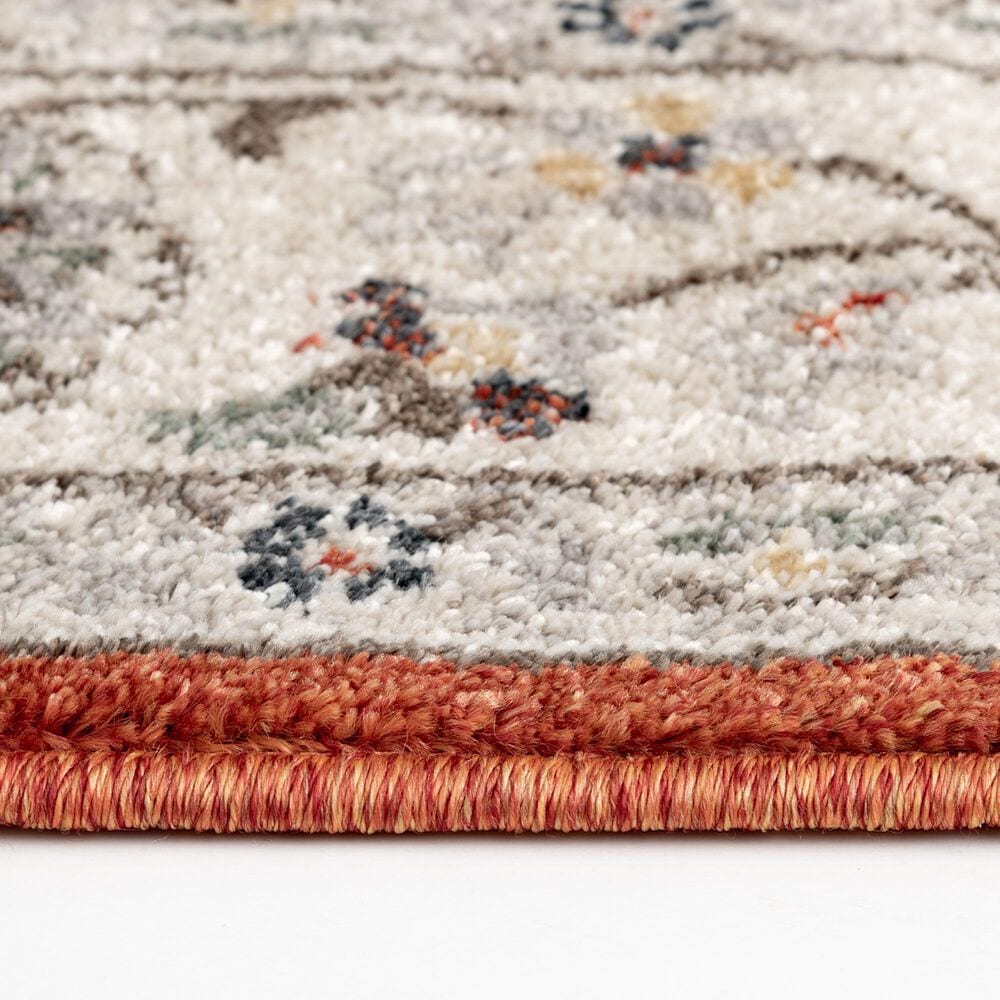 Central Oriental Minerva Maneli Spice and Alabaster 2&#39;3&quot; x 7&#39;7&quot; Runner, , large