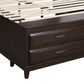 Ashley Vanmore King Storage Bed in Dark Brown, , large