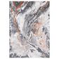 Safavieh Cyrus Shag 3" x 5" Dark Grey and Orange Area Rug, , large