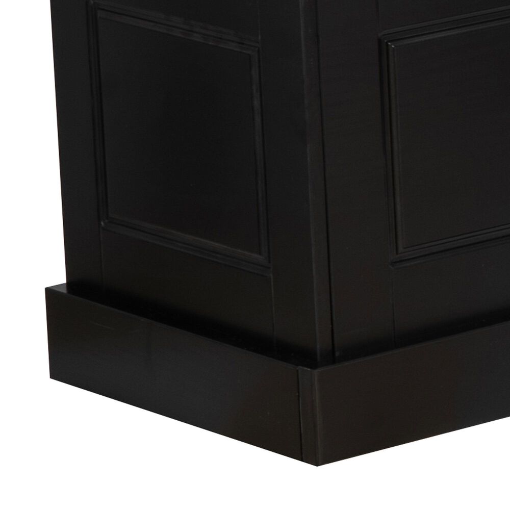 Linon Home Decor Tobin Backless Nook in Black, , large