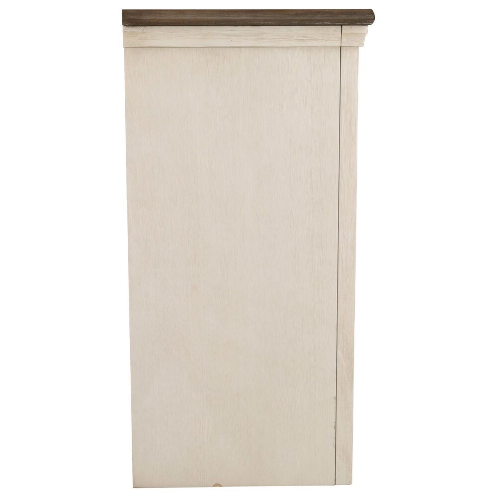 Signature Design by Ashley Bolanburg 50&quot; TV Stand in Antique White and Weathered Oak Top, , large