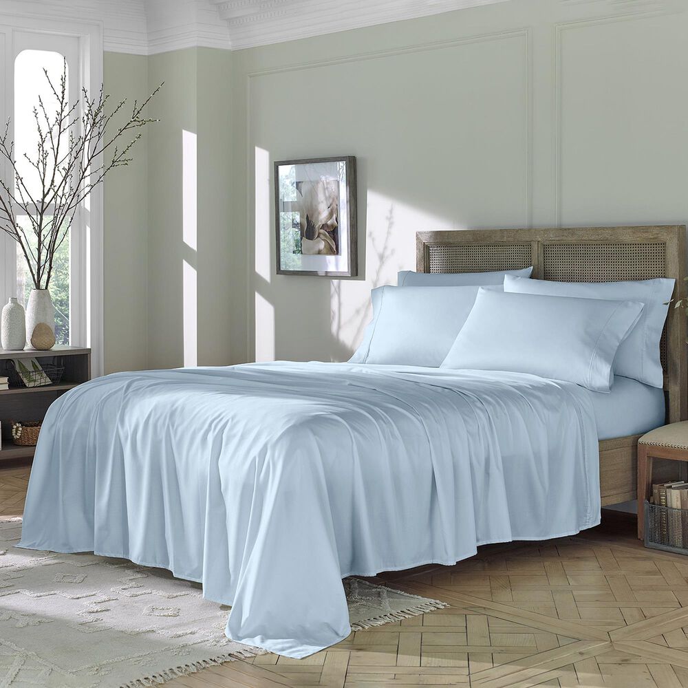 Sanders Collection Eucalyptus 6-Piece King Sheet Set in Powder Blue, , large