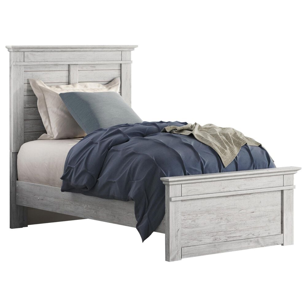 Ashley Makidern 2 Piece Twin Panel Bedroom Set in Whitewash, , large