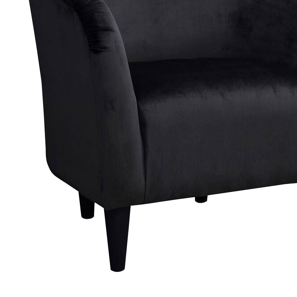 Overman USA Tub Accent Chair in Bella Black, , large