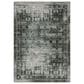 Oriental Weavers Gemini Distressed Floral 9"10" x 12"10" Charcoal Area Rug, , large