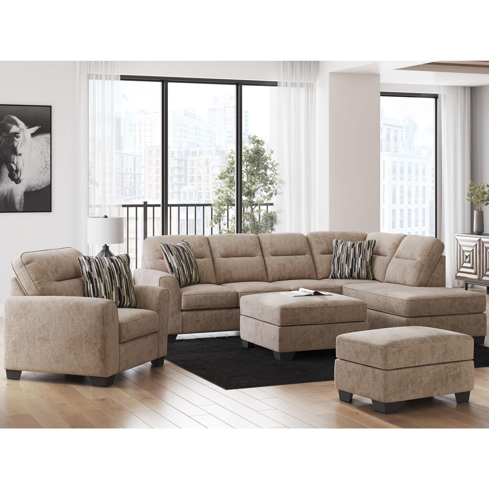 apod オットマンズキッチン　オットポット&オットパンセット Ashley Olten Oversized Accent Ottoman in Mocha