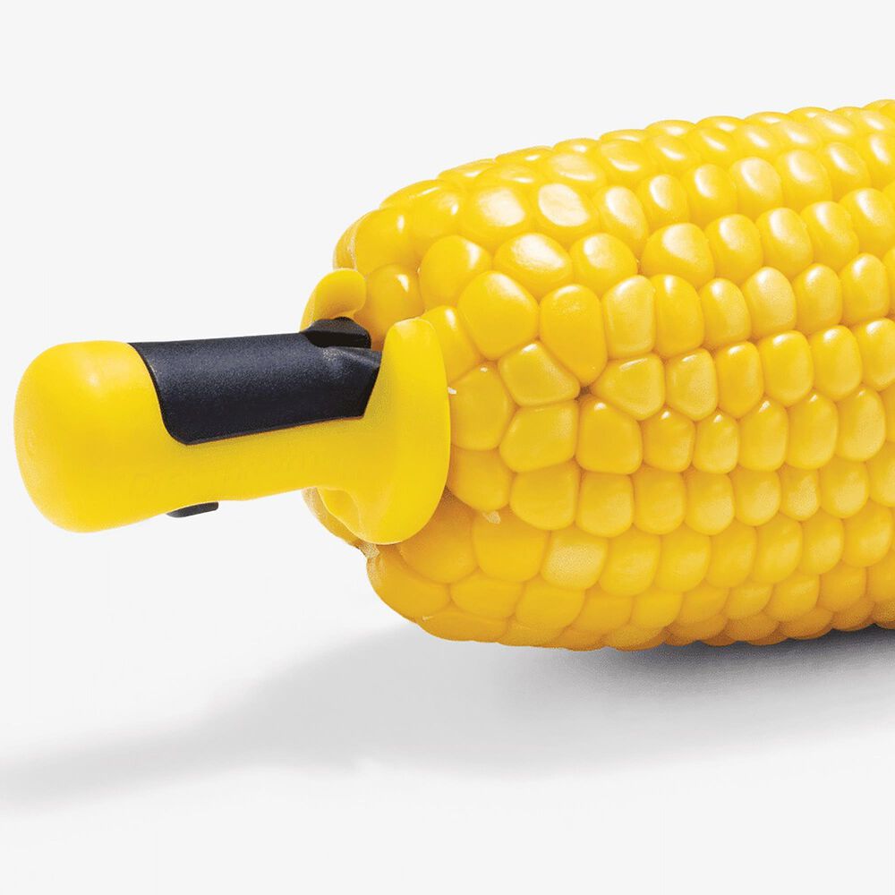 Dreamfarm Lockorns Lock Corn Holder in Yellow and Black &#40;Set of 4 Pairs&#41;, , large