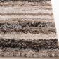 Central Oriental Structures Torrent Mount Vernon 7"10" x 9"10" Soot and Parchment Area Rug, , large