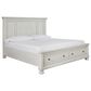 Ashley Robbinsdale King Panel Storage Bed in Antique White, , large