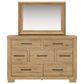 Ashley Galliden Dresser and Mirror in Light Brown, , large