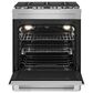JennAir 5.8 Cu. Ft. Slide-In Gas Range with Convection in Stainless Steel and Black, , large