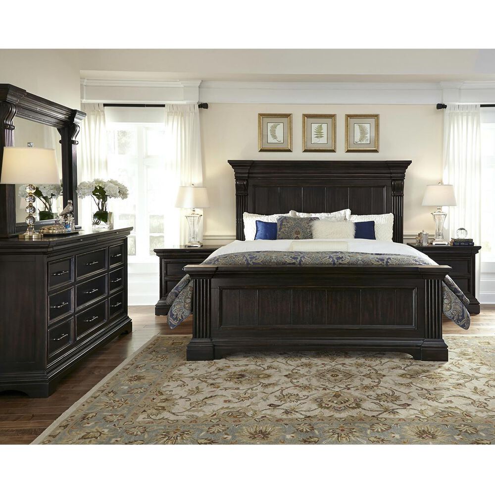 Chapel Hill Caldwell California King Panel Bed in Dark Espresso, , large