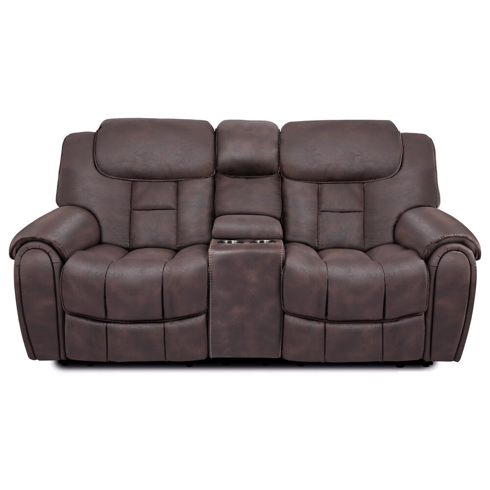 Oxford Furniture 3-Piece Power Reclining Living Room Set in Cowboy Dark Brown, , large
