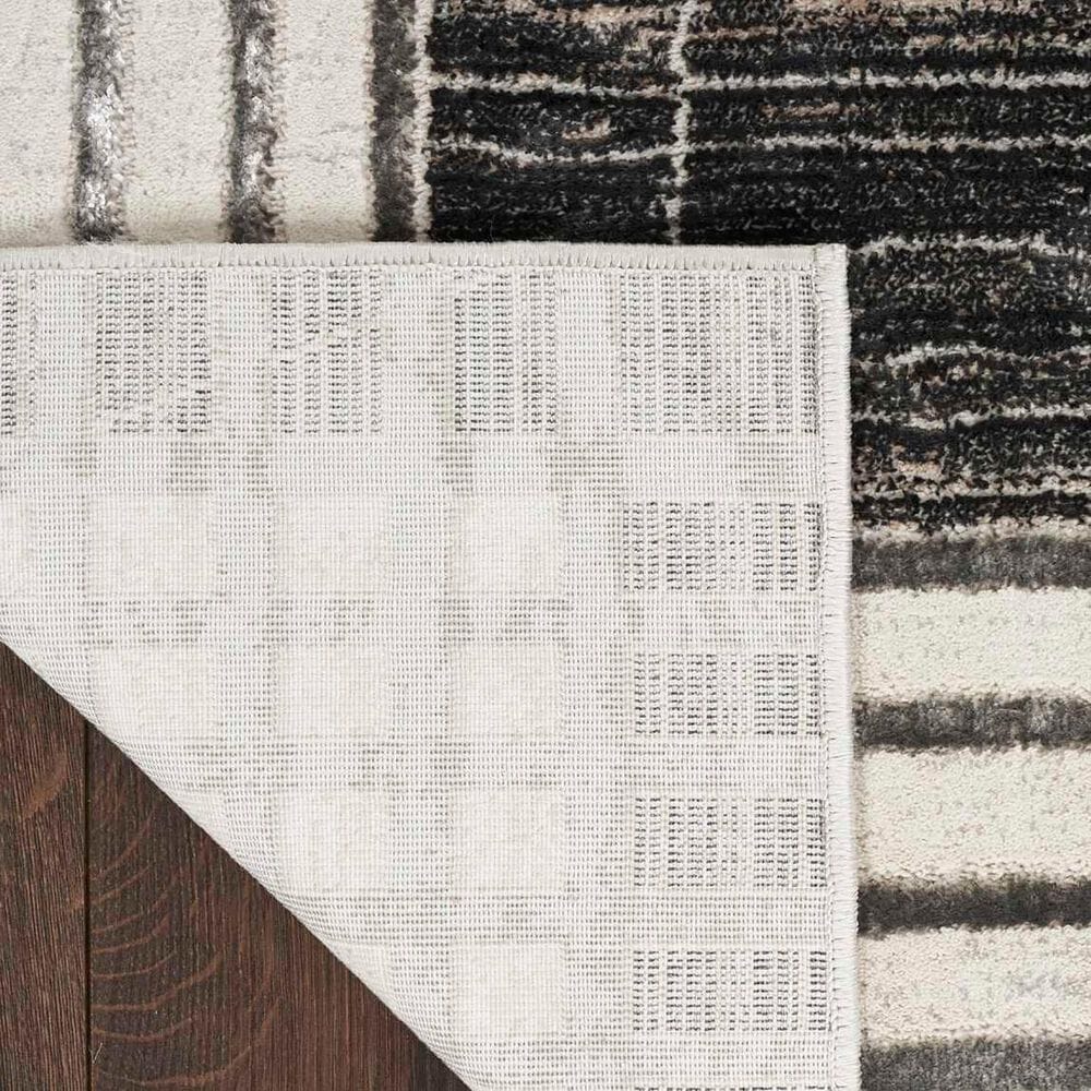 Nourison Desire 7&#39;10&quot; x 9&#39;10&quot; Charcoal, Silver and White Area Rug, , large