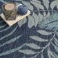 Nourison Garden Oasis GOA02 Navy 3" x 5" Indoor/Outdoor Area Rug, , large
