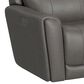 Flexsteel Carter Power Reclining Sofa with Console and Power Headrests and Lumbar in Gray, , large
